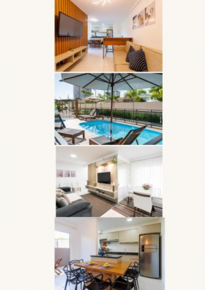 Apartamentos a150 M DA PRAIA com SACADA, WI-FI, PISCINA, PORTARIA 24h, PLAYGROUND e vaga de GARAGEM